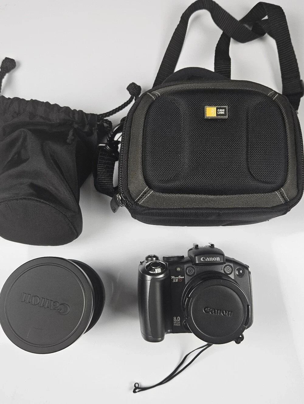 Canon PowerShot S5 IS 8.0MP Digital Camera Bundle – Tested & Working